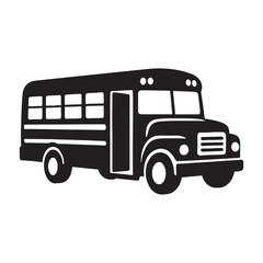 School Bus with Open Door vector