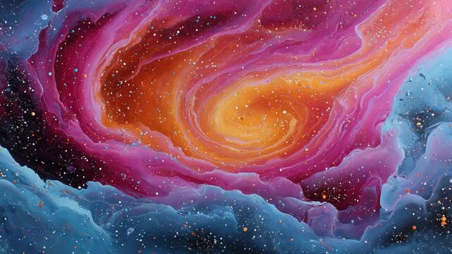 Cosmic Symphony: A mesmerizing display of swirling nebulae and celestial formations in a vibrant array of colors, transporting viewers to the farthest reaches of the universe. 