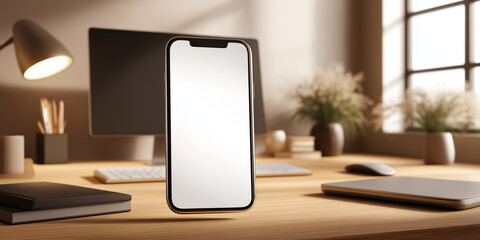 Telephone with blank screen for inserting text inside home