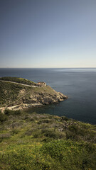 Fuerte Desnarigado on cliffside overlooking the sea in Ceuta