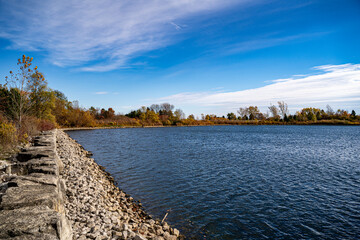 Fototapeta premium Autumn View of Colonel Samuel Smith Park in Toronto.