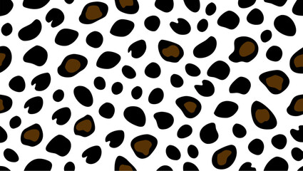 Cheetah skin pattern design  cheetah sports print  vector on white background 