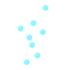 Illustration of Oxygen Bubbles in Water