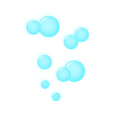 Illustration of Oxygen Bubbles in Water