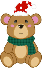 christmas teddy bear