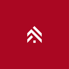 Geometric house logo Icon flat vector design