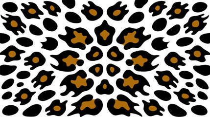 Vector leopard animal skin pattern