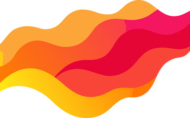 Vibrant wavy liquid texture background on white background 