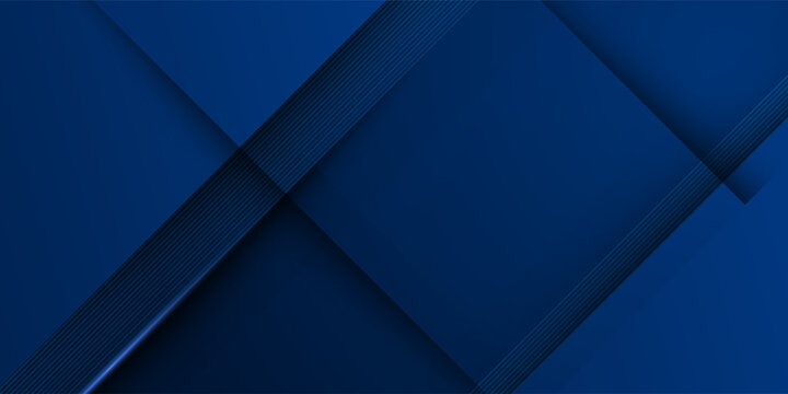 Abstract dark blue square theme overlap papercut background. Simple elegant pattern concept. Futuristic banner design background. Eps10 vector