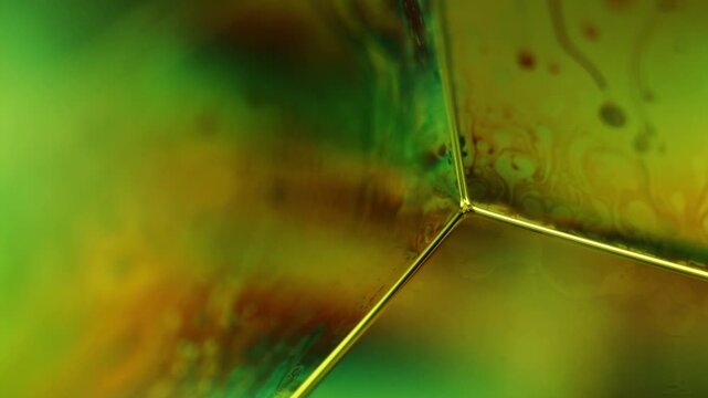 Green liquid surface, phenomenal structure, green oils on a dark background, colourful luminous abstract, surrealistic art, glowing effects