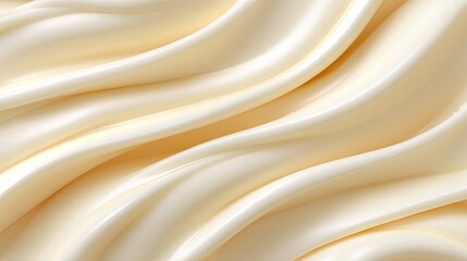 Obraz premium Smooth and Elegant Creamy Texture with Gentle Flowing Waves Ideal for Background and Design Elements in Various Creative Projects