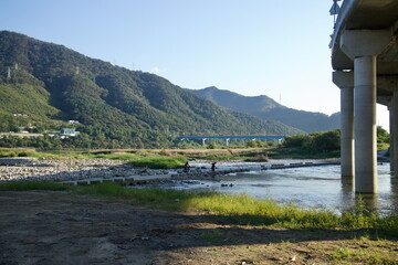 Stepping Stones under Bridge