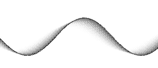 Abstract art geometric background with black squares. Optical illusion with waves and transition.