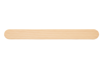 Wooden medical tongue depressor tool on a transparent background