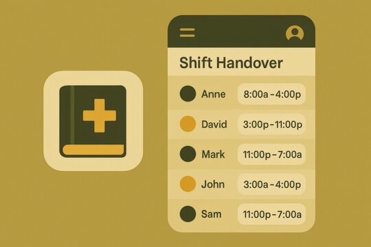 Efficient shift management app interface showcasing user friendly design elements with personalized scheduling options for modern workplaces