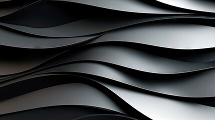 A textured background featuring overlapping wavy bands in shades of dark gray and black, creating a sense of depth and movement.
