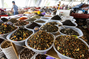 Tashkent, Uzbekistan - August, 2025: Chorsu Market