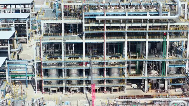 Hunan Petrochemical Plant Aerial - Sinopec Caprolactam Production Facility