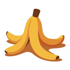 Banana Peel Vector Illustration