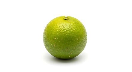 Fresh Green Lime Fruit on White Background.