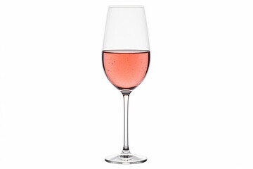 Elegant Rose Wine in a Flute Glass A Refreshing and Sophisticated Drink