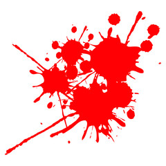 Blood Spot illustration, Red paint splatter and splash
