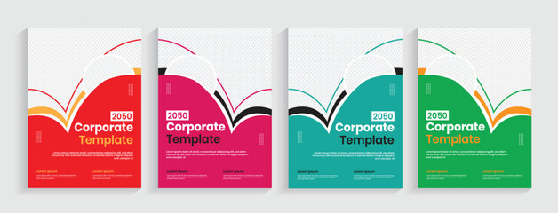 Annual report cover design, abstract vector background, business report cover template, booklet cover layout