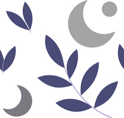 Maximalist mushroom forest pattern with oversized flora