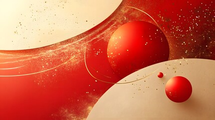 Glowing Abstract Sphere with Dynamic Radiant Particles in Futuristic Cosmic Sci Fi Backdrop