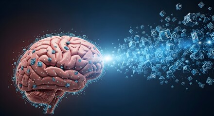 Creative brain and abstract concept