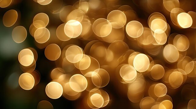 Bright and colorful bokeh lights fill the scene, enhancing the festive mood with a mix of warm and cool tones during the evening