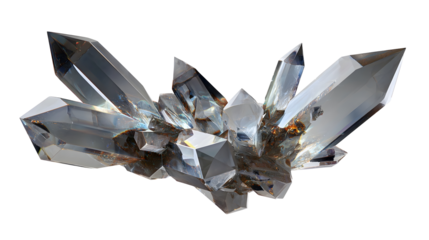 Cluster of abstract crystal shards