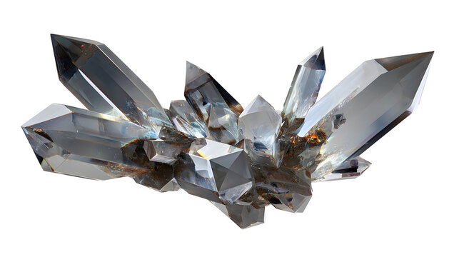 Cluster of abstract crystal shards