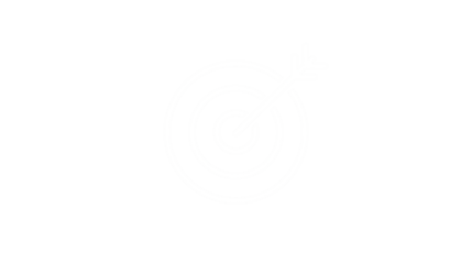 Minimal target icon with arrow pointing at bullseye