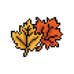 Obraz premium Pixel art thanksgiving clipart graphic isolated