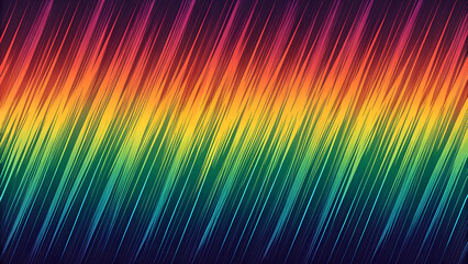 Abstract glitch stripes in rainbow tones with distortion effects.