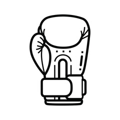 Illustration of a boxing glove isolated on, a symbol of strength, combat, and protection