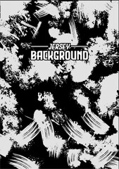 Fototapeta premium Abstract black-white brushstroke jersey background with bold contrast and chaotic artistic texture.