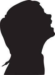 vector image of a human silhouette, a girl's silhouette, a child's silhouette, a beautiful profile, a person in profile, a girl's profile, a woman's profile, a man's profile, a child's profile, a pers