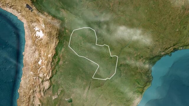 Paraguay Country Animation 1080 footages