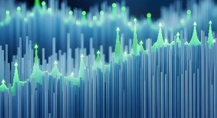 Stock Market Data Visualization, Digital Graphics