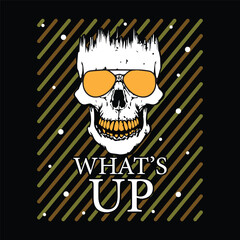 What's Up T-shirt Print Vector Design , Eps File