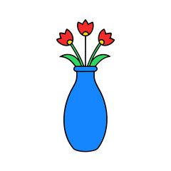 vase with flowers