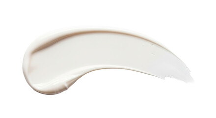 Retinol cream smear smooth precision line on white
