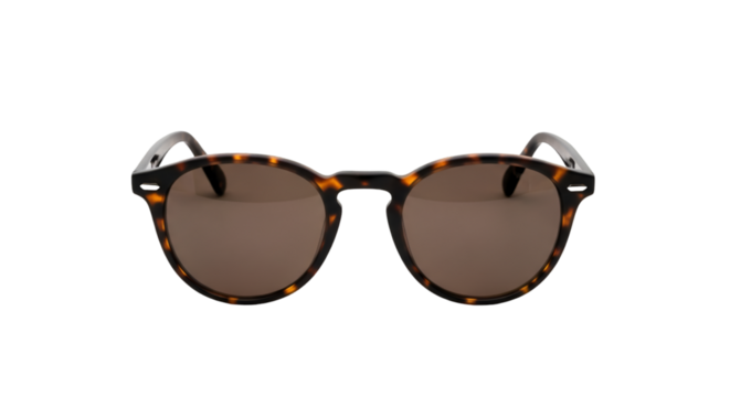 Tortoiseshell Pattern Sunglasses with Brown Lenses