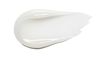 Smooth peptide smear pure clear finish on white