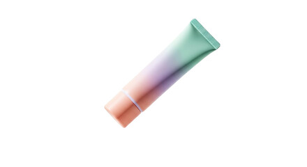 Weightless pastel tube in modern product display