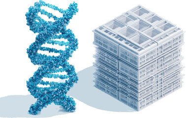 Microscopic World of DNA and Data Storage