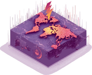Climate Change Impact Map: Visualizing Global Warming's Effect on the Environment