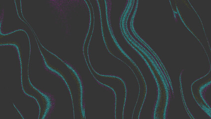 Abstract Dark Gray with Teal and Purple Wavy Lines